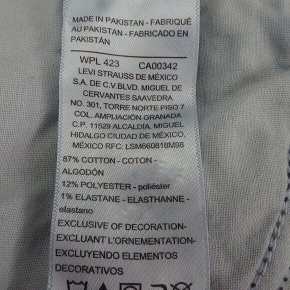 Levi Strauss Signature Jeans Women's Plus Size 28 Blue Stretch Denim Straight - Picture 9 of 10